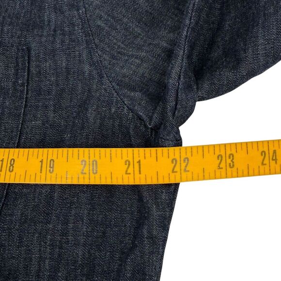 Elk Head Clothing Men's Lightweight Denim Chore Overshirt Indigo Blue Medium - Picture 11 of 12